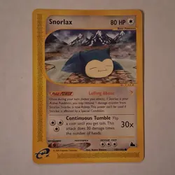 Pokemon Snorlax Skyridge 100/144 Rare 80HP English 2003 TCG Card - Image 1