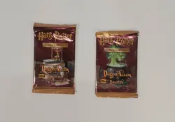 Two Pack Harry Potter Trading Card Game Diagon Alley 11 Card Booster Pack Sealed - Image 1