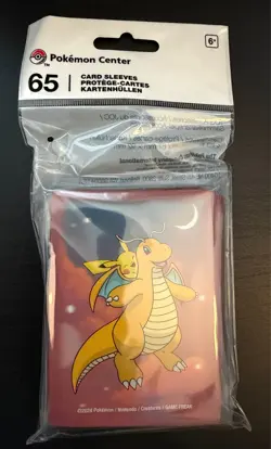 Dreamy Dragonite Pikachu Card Sleeves (65 Count) Pokemon Center Official Sealed - Image 1