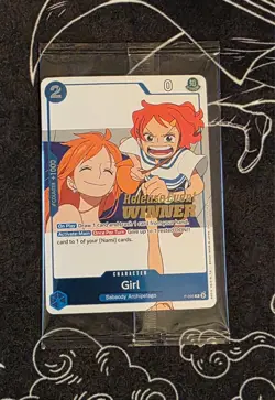 Girl (OP14 Release Event Winner) P-096 One Piece Promotion Cards Foil - Image 1
