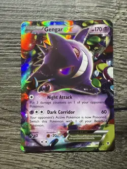 Pokemon Gengar EX TCG Phantom Forces Ultra Rare Holo Card 34/119 NM Condition - Image 1