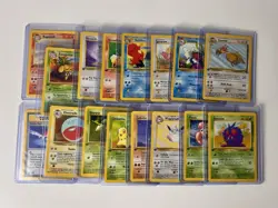 Pokemon 1st Edition 1999 Card Lot (16) Jungle WOTC Neo Genesis - Image 1