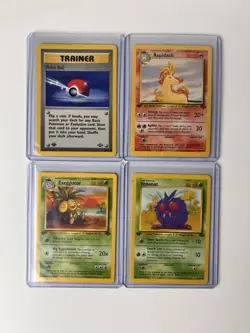 Pokemon 1st Edition 1999 Card Lot (16) Jungle WOTC Neo Genesis - Image 2