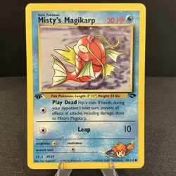 Misty's Magikarp 88/132 1st Edition Gym Challenge Vintage Pokemon TCG Card - Image 1
