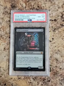 1x Dark Confidant Near Mint Foil - Modern Masters 2015 PSA 8 NM-Mint - Image 1