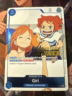 Girl (OP14 Release Event Winner) P-096 One Piece Promotion Cards Foil - Image 1