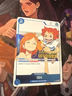 Girl (OP14 Release Event Winner) P-096 One Piece Promotion Cards Foil - Image 2