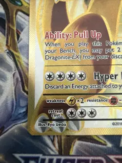 Dragonite EX 106/108 Textured Full Art Evolutions Pokemon Card NM - Image 4