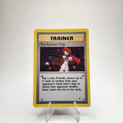 The Rocket's Trap 19/132 Holo Pokemon TCG Gym Heroes Trainer Card Lightly Played - Image 1