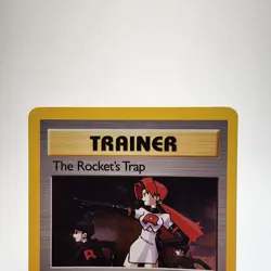 The Rocket's Trap 19/132 Holo Pokemon TCG Gym Heroes Trainer Card Lightly Played - Image 3