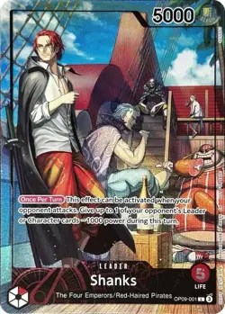 One Piece Shanks (2025 PSA Magazine Promo) OP09-001 Foil Promotion Card - Image 1