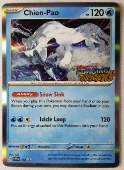 PRERELEASE Chien-Pao SVP152 NM STAMPED PROMO Surging Sparks Pokemon Card SVP 152 - Image 1