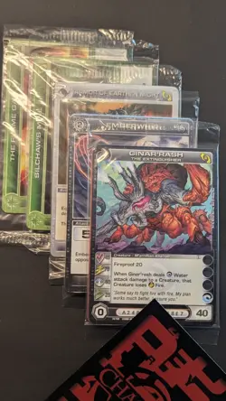 Chaotic Fire And Stone 3 Card Promo Lot Of 10x Sealed - Image 1