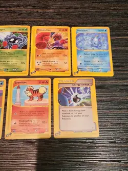 Pokemon TCG Lot of 7 E Reader Cards All Different Mixed Conditions - Image 5