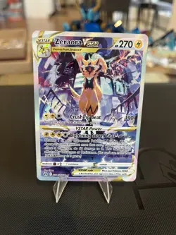 Pokemon TCG Zeraora VSTAR Holo Card Crown Zenith: Galarian Gallery GG43/GG70 - Image 1