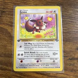Pokemon TCG Eevee Jungle 1st Edition Card 51/64, Regular, Beautiful almost NM - Image 1