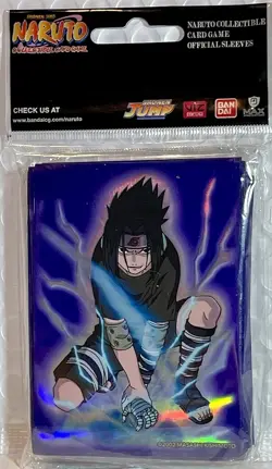 Naruto CCG Revenge and Rebirth Bandai Official Card Sleeves 40 Ct - Sasuke - Image 1