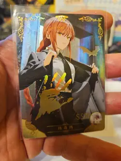 MAKIMA CHAINSAW MAN SSR NS-12SSR-15 Goddess Story Anime TCG CCG Collectible Card - Image 1