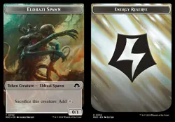 MTG Modern Horizons 3 TOKEN Eldrazi Spawn #0002 Energy Reserve #0036 PLAYSET 4X - Image 1