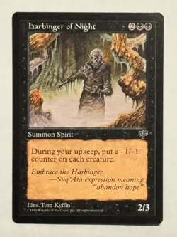 harbinger of Night - Magic The Gathering MTG - Mirage - Near Mint - Image 2