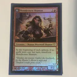 MTG Magic the Gathering Mondronen Shaman x1 FOIL Dark Ascension NM - Image 1
