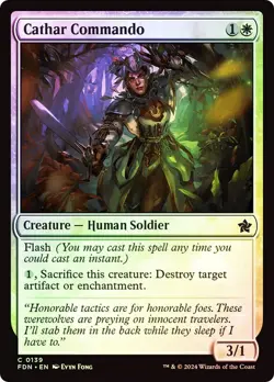 Cathar Commando (0139) - Foundations - Common (Foil) - Image 1