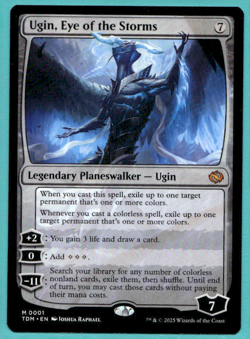 UGIN, EYE OF THE STORMS TARKIR: DRAGONSTORM TDM LEGENDARY PLANESWALKER MTG 01 - Image 1