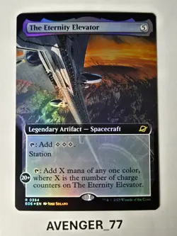Magic MTG #0354 The Eternity Elevator FOIL Extended Art Edge of Eternities EOE - Image 1