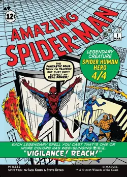 MTG Peter Parker Amazing Spider-Man 232 Mythic Foil Borderless Marvel Spider-Man - Image 2
