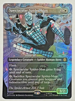 MTG Spectacular Spider-Man 237 Rare Textured Foil Borderless Marvel Spider-Man - Image 1