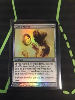 MTG Magic The Gathering Lich’s Mirror Foil List Mythic Artifact - Image 1