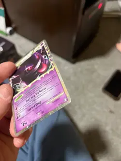 Gengar (Prime) 94/102 Triumphant Holo Pokemon card damaged - Image 2