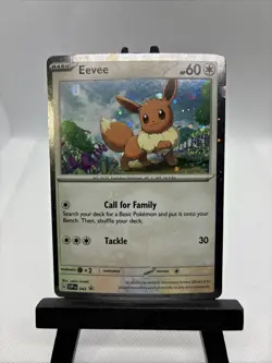 Pokemon Card Eevee SVP043 Scarlet & Violet Black Star Promo - Image 1