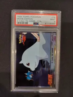 PSA 9 A Call to Arms Foil Topps Pokemon Movie Edition - Image 1