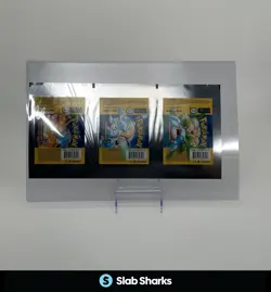 POKEMON BASE SET 1ST EDITION PACK WRAPPER UNCUT SHEET FULL ART SET - Image 1