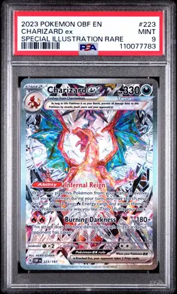 2023 POKEMON OBF EN-OBSIDIAN FLAMES #223 CHARIZARD EX SPECIAL ILLUSTRATION RARE - Image 1