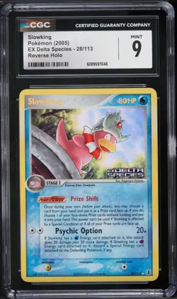 CGC 9 Slowking Reverse Holo Rare EX Delta Species 2005 Pokemon Card #28 - Image 1