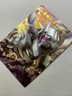 Mega Aggron Steel Pokemon Foil Holo Card Anime Rare Full Alt Art 306 Arcade Cool - Image 3