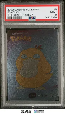 2000 Danone Pokemon Stadium Tip Shiny PSYDUCK PSA 9 #5/8 - Image 1