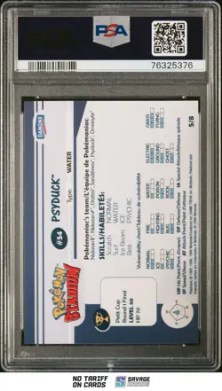 2000 Danone Pokemon Stadium Tip Shiny PSYDUCK PSA 9 #5/8 - Image 2