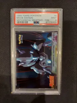 PSA 9 Mechanical Mewtwo Foil Topps Pokemon Movie Edition - Image 1