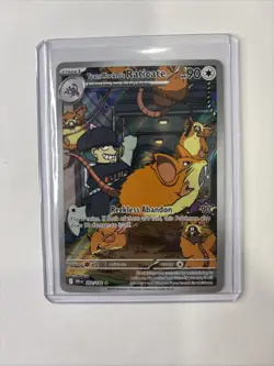 Pokemon TCG Team Rockets Raticate 202/182 Destined Rivals NM - Image 1