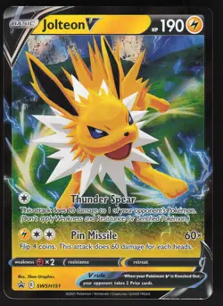 Jolteon V SWSH151 Pokemon TCG Sword & Shield Promo VLP - Image 1