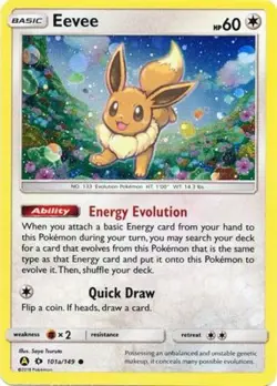 Moderately Played Eevee - 101a/149 - Holo - Alternate Art Promo Pokemon Alternat - Image 1