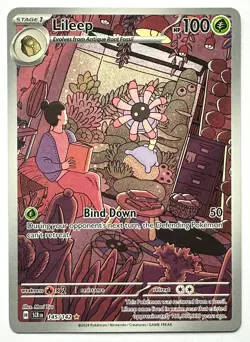 Lileep 145/142 Pokemon TCG - Sv07: Stellar Crown Illustration Rare Full Art - NM - Image 1