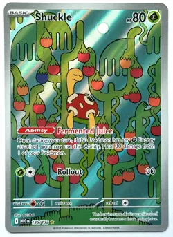 Shuckle 136/132 - Pokemon TCG - Mega Evolution Illustration Rare Holo - M/NM - Image 1