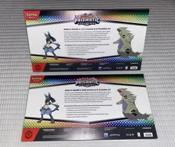 Pokemon Lucario ex & Tyranitar ex Premium Collection x2 - New Sealed - Prismatic - Image 2