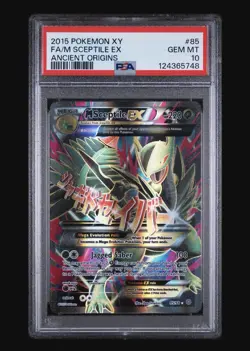 POKEMON M SCEPTILE EX #85 PSA 10 XY ANCIENT ORIGINS FULL ART - Image 1