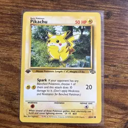 Pokemon TCG Pikachu 60/64 Jungle 1st Edition MP/LP - Image 1