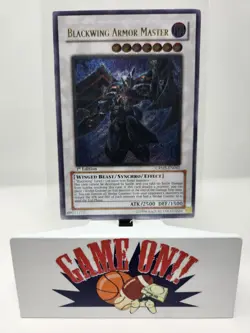 YuGiOh Blackwing Armor Master CRMS-EN041 1st Edition Ultimate Rare VLP - Image 1